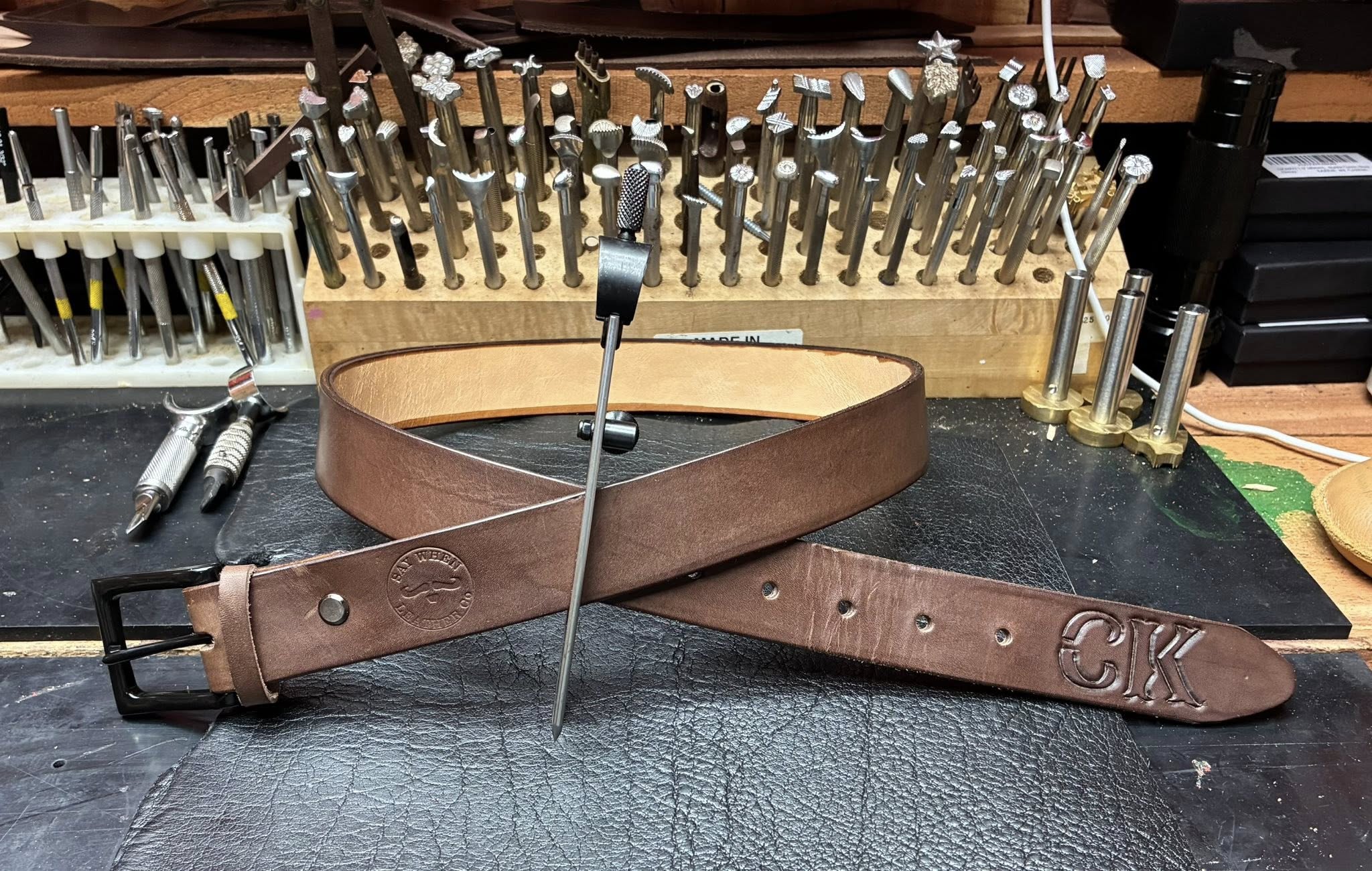 Soft Coffee Leather Belt