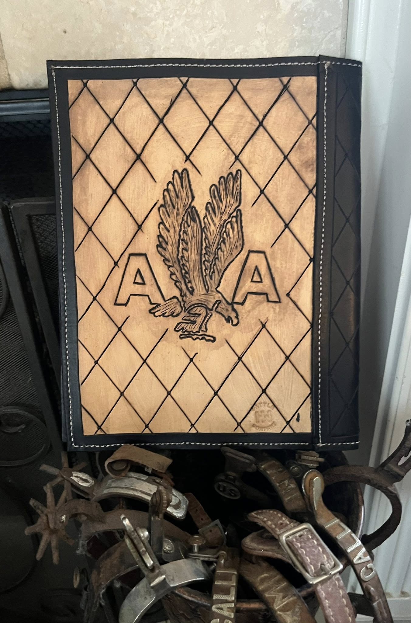 Custom Leather Book Binder — AA