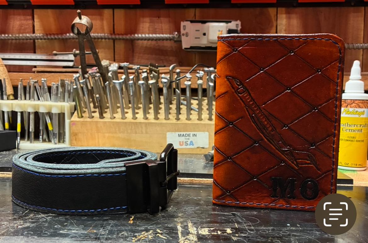 Passport Wallet & Belt Set